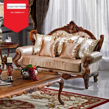 Индивидуальный простой американский классический диван из массива дерева, диван для гостиной, сочетание мелкой бытовой европейской мебели