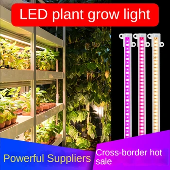Светодиодная лампа для выращивания растений в помещении, полный спектр розового и солнечного Красного, синего цветов, Световая панель для выращивания в теплице с 5-ступенчатым диммером