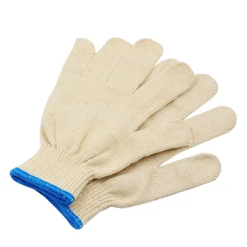 10 Пар Рабочих перчаток для страхования труда, перчатки из хлопчатобумажной пряжи, Дышащие Носимые перчатки для защиты садоводства, перчатки для уборки дома