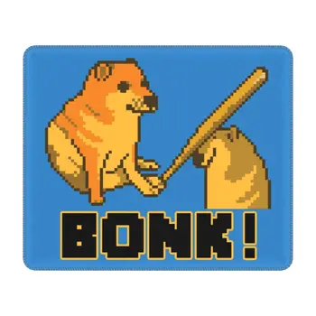Коврик Для мыши Cheems Bonk Meme Pixel Art с Фиксирующимся Краем, Игровой Коврик Для мыши На Нескользящей Резиновой Основе, Коврик для Офисного Компьютера Собаки Сиба-Ину