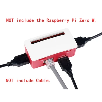 Ethernet USB Плата расширения КОНЦЕНТРАТОР ШЛЯПА RJ45 Модуль КОРОБКА Стартовый комплект для RPI 0 0W Raspberry Pi Zero 2 W 2W W2 WH С чехлом