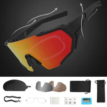 Модные Солнцезащитные очки для верховой езды, Поляризованные Спортивные Мужские Очки, Очки для горного Велосипеда, Дорожное Лобовое стекло, Велосипедные очки