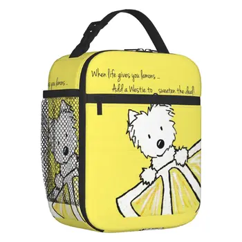 Life Lemons Westie Dog, Портативные Ланч-боксы, Герметичный кулер для Уэст-Хайленд-Уайт-терьера, термоизолированная сумка для ланча для детей