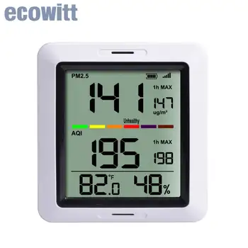 Монитор Ecowitt WH0290_C, работает с детектором качества воздуха WH41