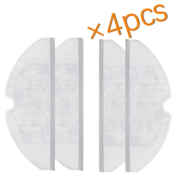 4 шт. салфеток для швабры Roborock, подходящих для сухой и влажной уборки пылесоса Xiaomi поколения 2